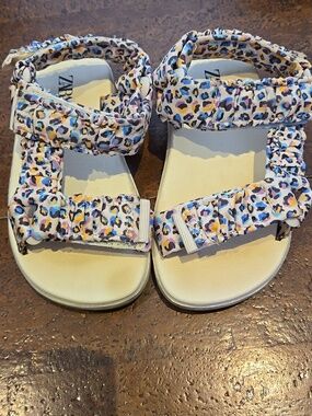 ZARA ANIMAL PRINT SANDALS